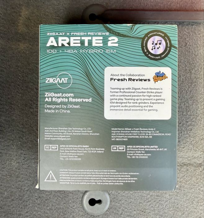 ZiiGaat x Fresh Reviews Arete 2 IEM – 1DD + 4BA – Cutie + accesorii Nou/Nefolosit