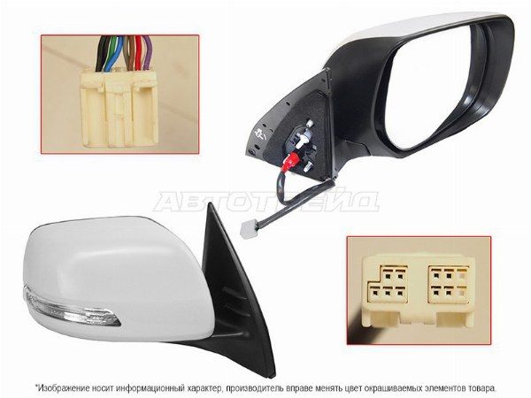 Зеркало TOYOTA LAND CRUISER PRADO 150 13- эл.регул/обогрев/поворот/скл