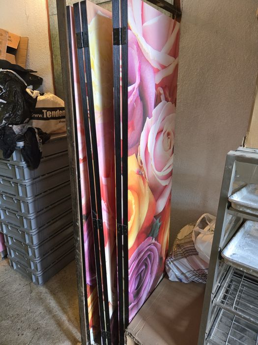 Параван пастелни рози