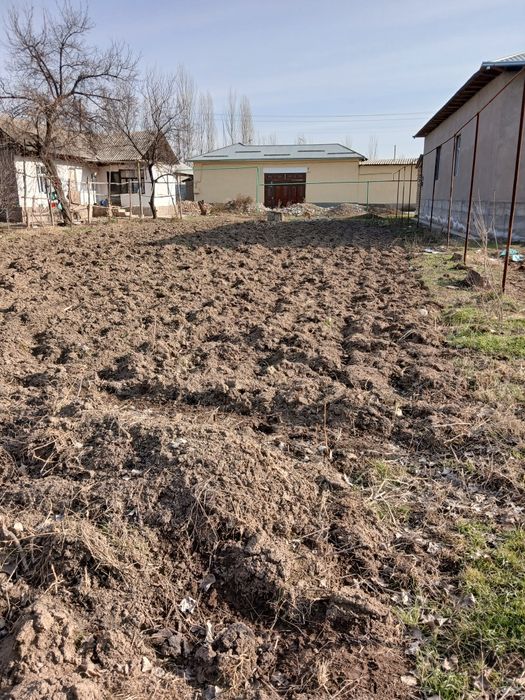 Qurulish uchun mojalangan yer tekis 5 sotik bolinadigan yarimi 10 ni