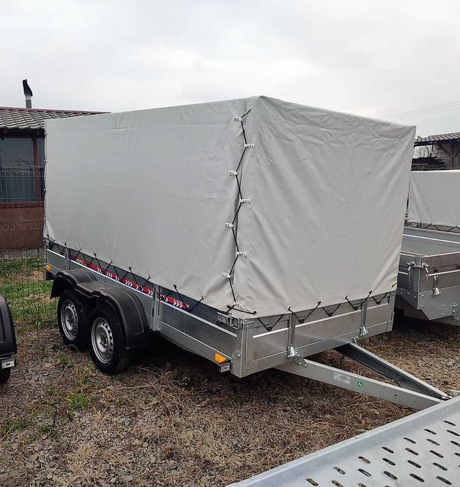 Remorca 750Kg Dimemsiune 300x160x30Cm Cu 2 Axe, CIV Gratuit