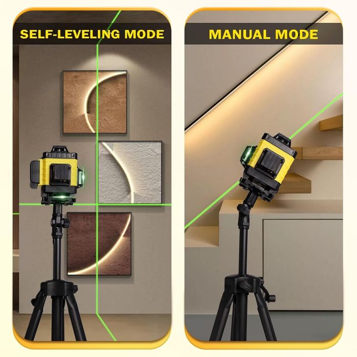 Nivela Laser 4D cu 16 Linii, AFISAJ,Autonivelare, Telecomanda, Trepied