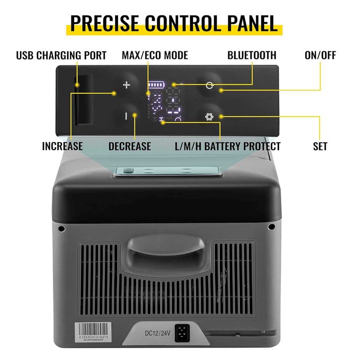Frigider/congelator auto portabil 15L VEVOR (12/24/220V) - SIGILAT