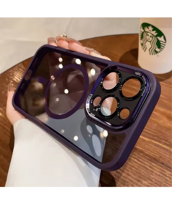 Iphone 16 17 / PRO / PLUS / PRO MAX - Husa Magsafe Hybrid Lucioasa