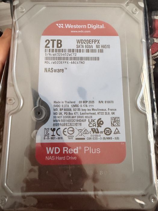 Hard Disk NAS Western Digital WD20EFPX, 2TB, 3,5", SATA III, 5400 rpm