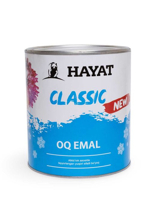 Эмаль “HAYAT” Classic белая/ “HAYAT” Classic oq emal