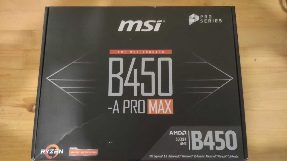 Комплект AM4 MSI B450 + Ryzen 3 1200 + 8GB DDR4 + RX 570 4GB