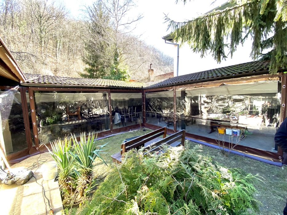 Втроупорни завеси прегради PVC прозрачен винил кристал найлони барбекю