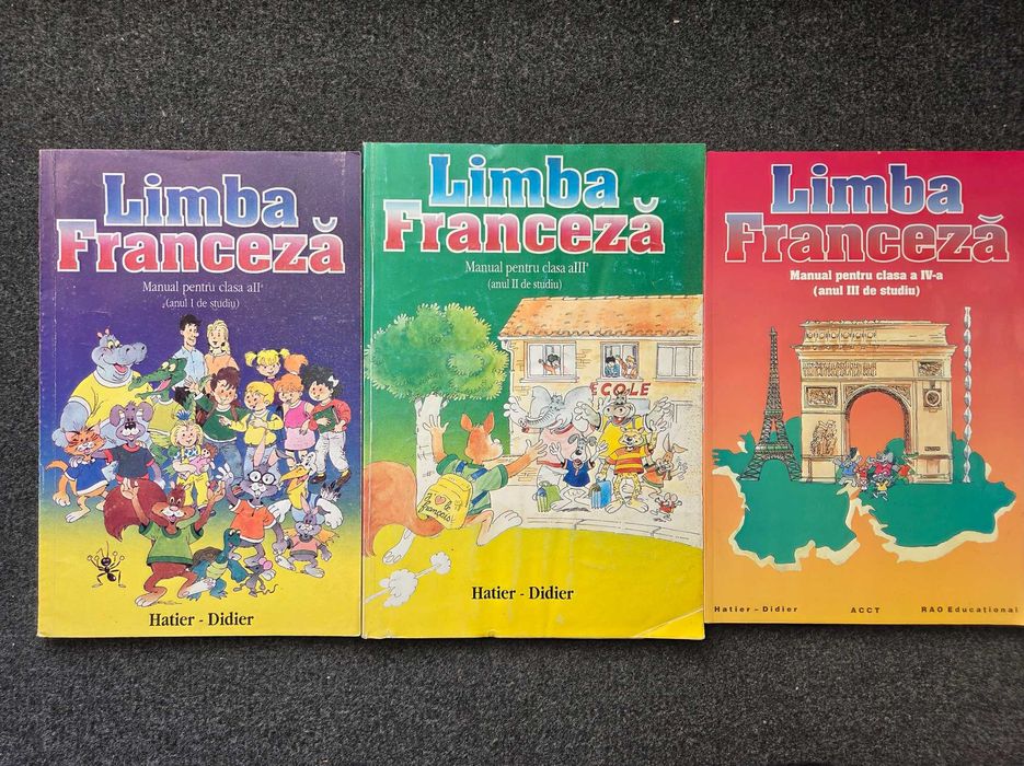 LIMBA FRANCEZA Manual pt clasa II, III, IV - Apostoiu, Popa (3 volume)