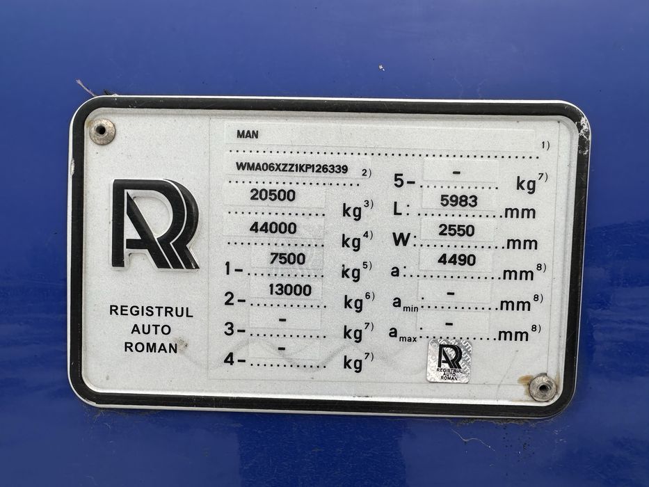 MAN TGX EfficientLine 3 consum redus~2019~Euro 6~Full istoric MAN
