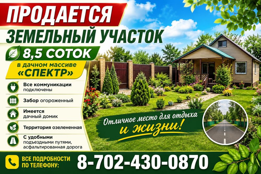 Земельный участок с домиком