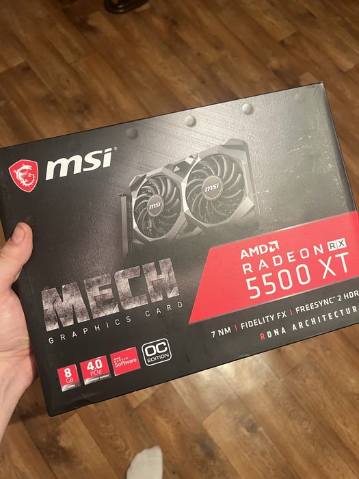 MSI Radeon Rx 5500 XT 8gb