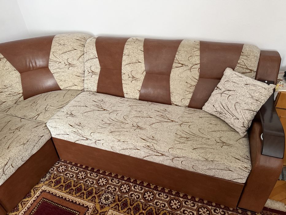 Colțar extensibil cu posibilitate de schimbare a curburii 260*160 cm