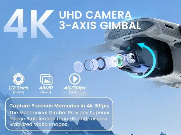 Промо Дрон Walkera Mini SE,4 км, 30мин.,48Mp и интелигентни функции