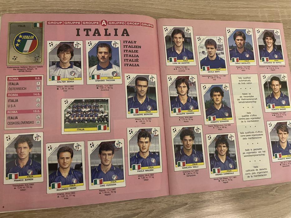 Албум на Panini FIFA WORLD CUP 1990