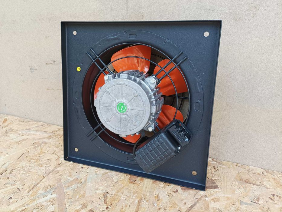 Осов вентилатор ф250, дебит 1300 m3/h, квадратен фланец