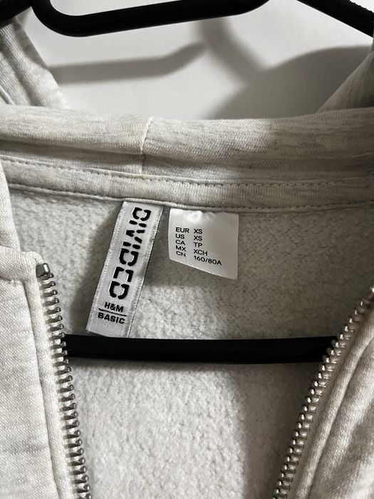 Сив къс суитшърт от H&M - размер XS