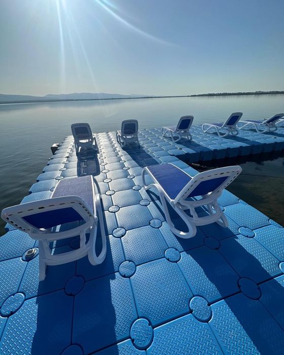 Ponton modular plaja plutitoare