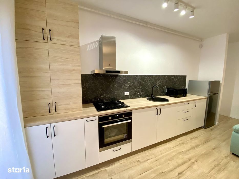Vand apartament 2 camere cu gradina+parcare, amenajat modern, ARED-AFI