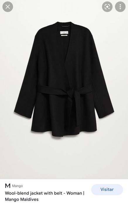 Вълнено палто Mango