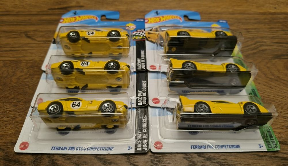 Machete Hot Wheels Ferrari F40 / Ferrari 365 GTB4 Competizione