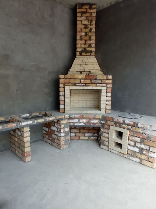 Летняя кухня барбекю мангал очаг камин.