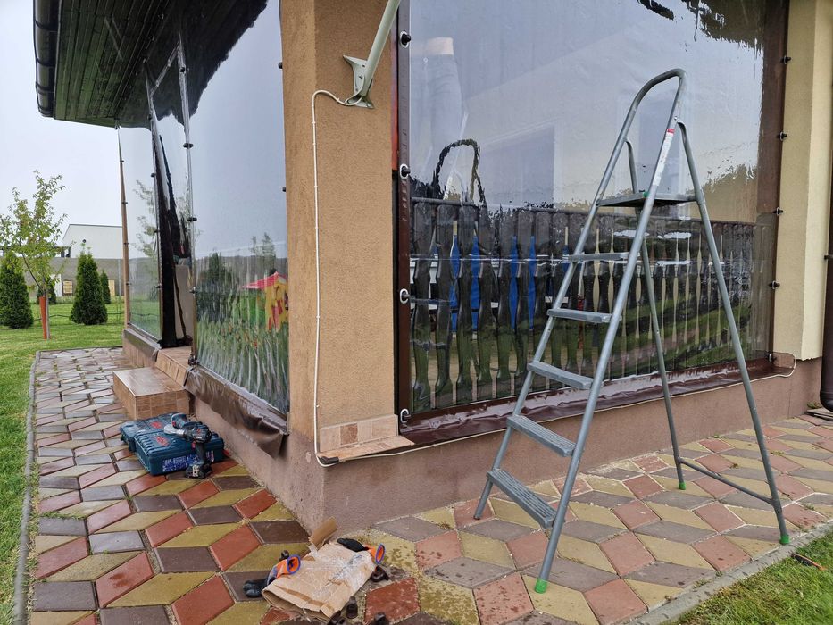 Pereti anti vant - folii inchidere terasa