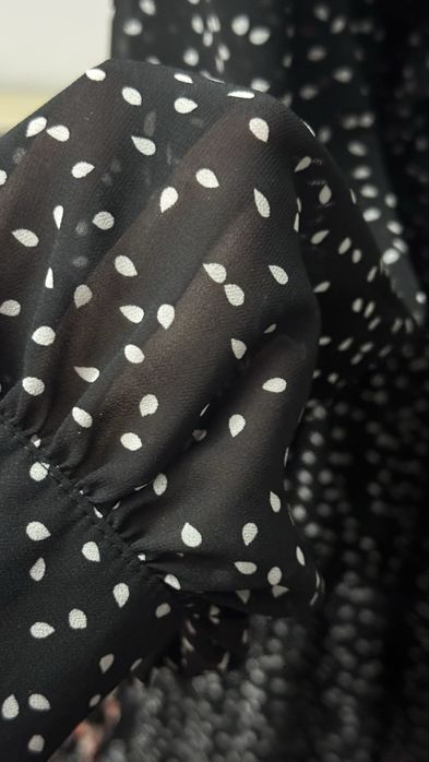 Черное, шифоновое платье