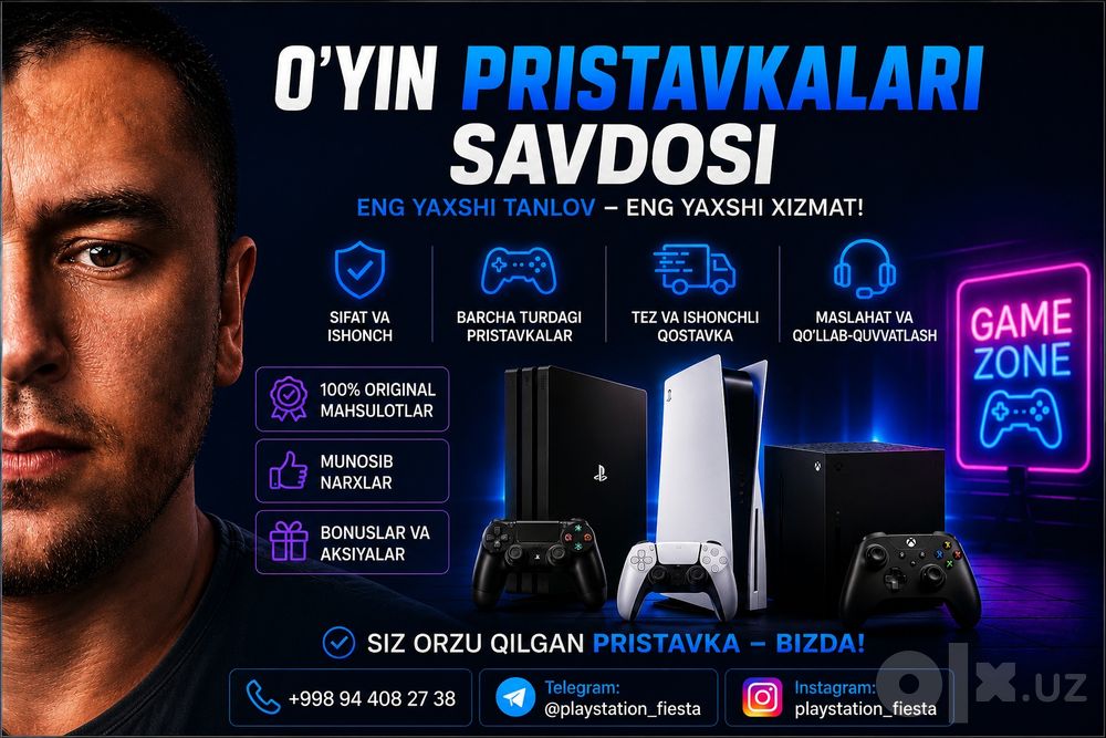 Playstation va o‘yin konsollari — sifatli va ishonchli tanlov