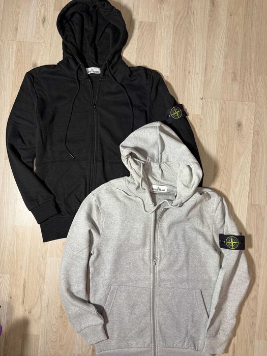 !Промоция! МЪжки Спортни  Дрехи Черни Сиви Stone Island Гащи Панталони