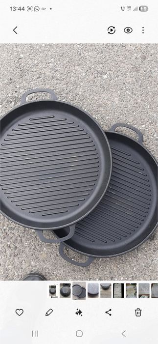 Vând gril de fontă nou cu diametru de 41 cm