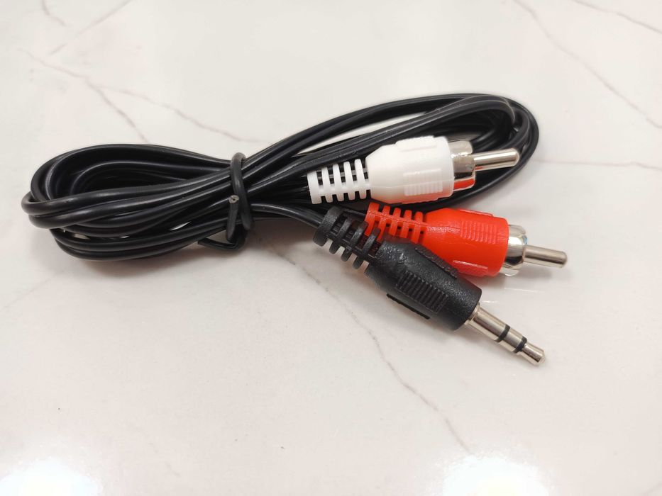 Стерео жак, мъжки чинч, аудио кабел 120см