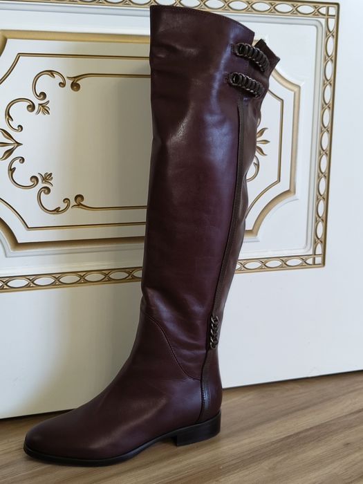 Сапоги женские, натуральная кожа, зима(Европейки),размер 37-38