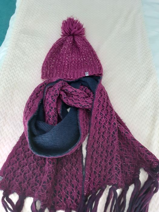 Комплект шал и шапка