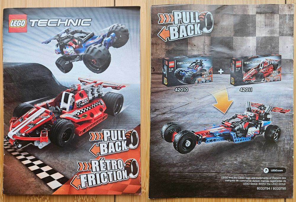 Seturi LEGO Thechnic 42011 si 42010 100% complete