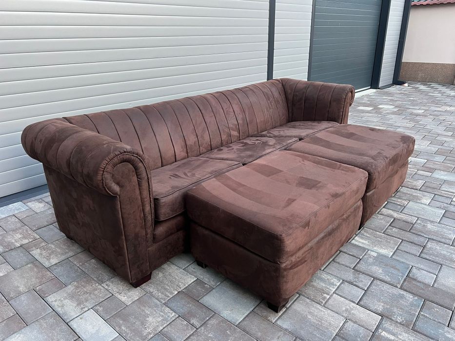 Canapea Sufragerie XXXL inclus  2 Tabureti