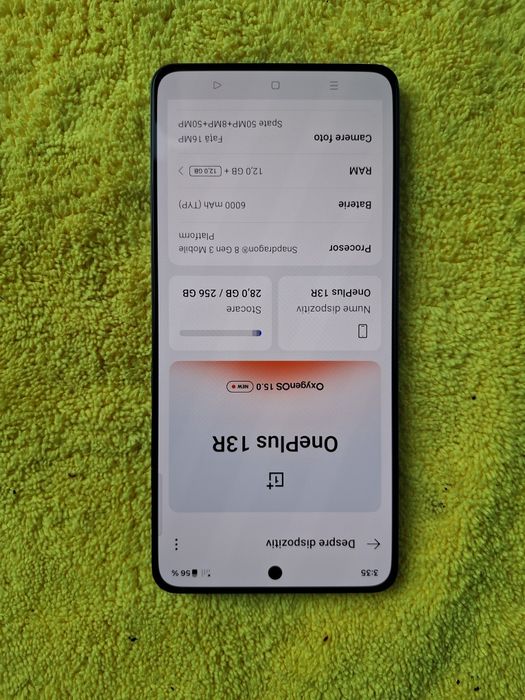 Vând/Schimb Oneplus 13R 5g 256g ca Nou Dual Sim Liber