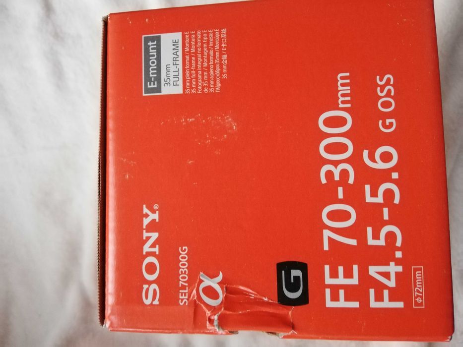 Obiectiv Sony FE 70-300mm F4.5-5.6 G OSS E-mount SEL70300G Nou
