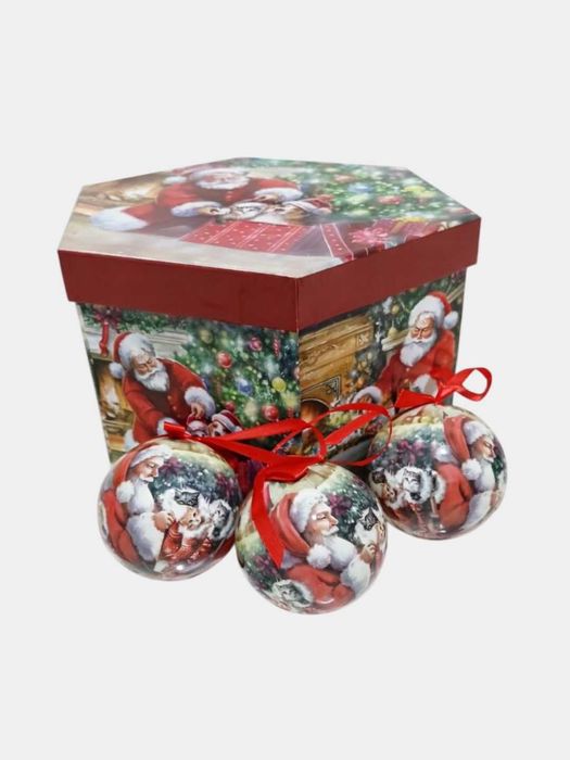 Archa bezaklari (shariklar/girilyata/qorbobo qalpoqchalar)