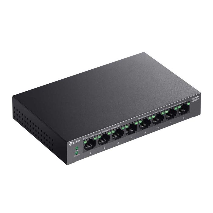 Tp Link LS108GP |8-портовый PoE+ гигабитный настольный коммутатор