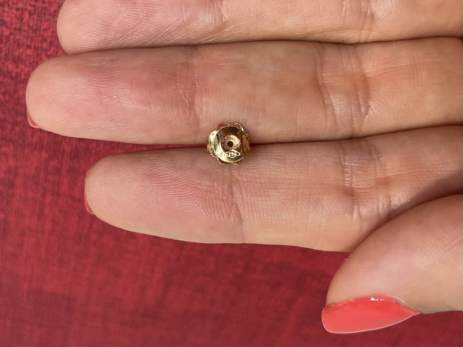 Set cadou Valentine’s Day (cercei & lantisor) aur galben 18K cu zircon