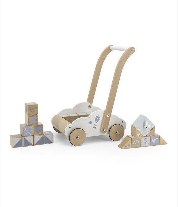 Antemergator de lemn Label Label cu cuburi si ceas