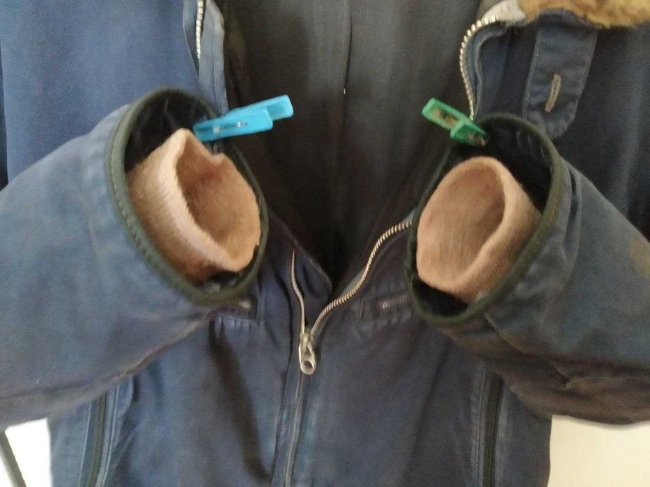 Куртка летчика ВВС СССР.  1970-80-е года. Теплая.  С кобурой .