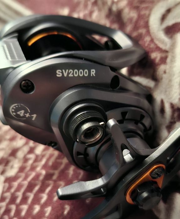 Mulinetă Baitcasting Duoguo SV2000 R, Raport 7.2:1, 4+1 Rulmenți, Mână Dreaptă