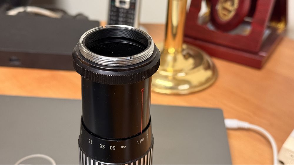 Obiectiv foto tele ennalyt 240mm 1:4.5 montura m42