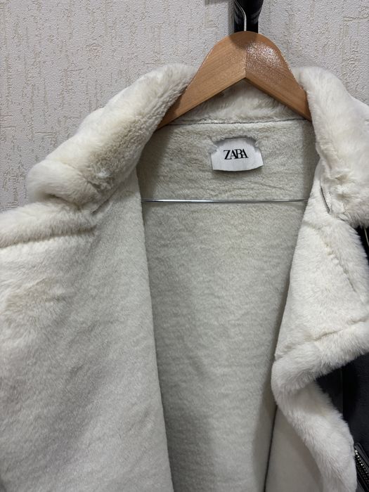 Дубленка ZARA, серый