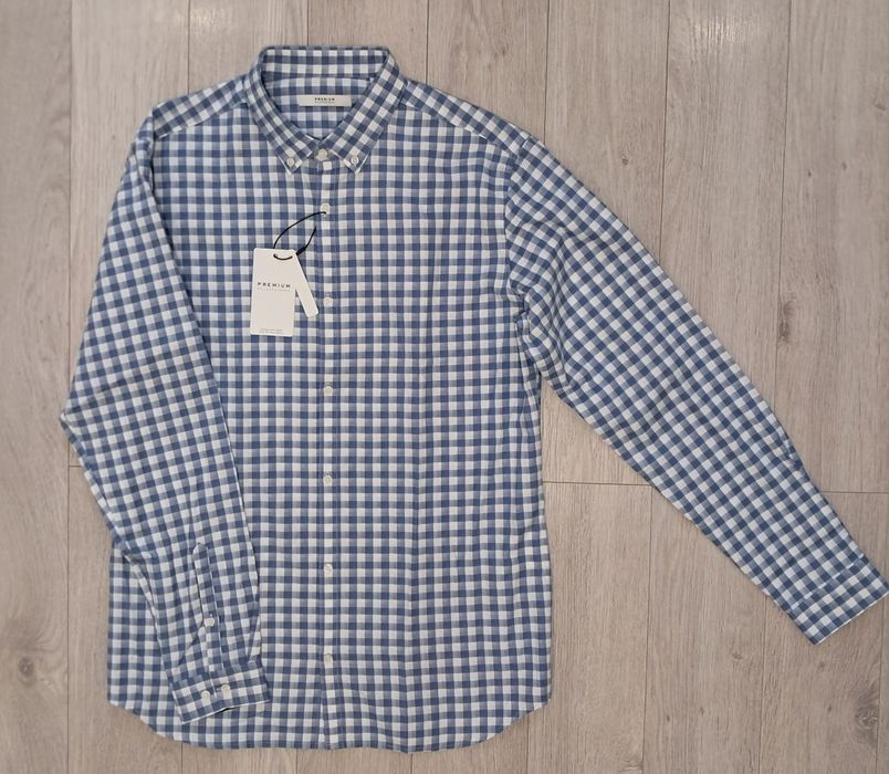 Мъжка риза каре Jack & Jones Premium Slim Fit, размер - L.