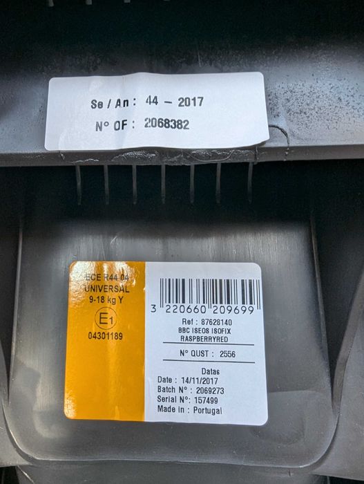 Столче за кола Bebe Confort (9-18кг) ISEOS IsoFix