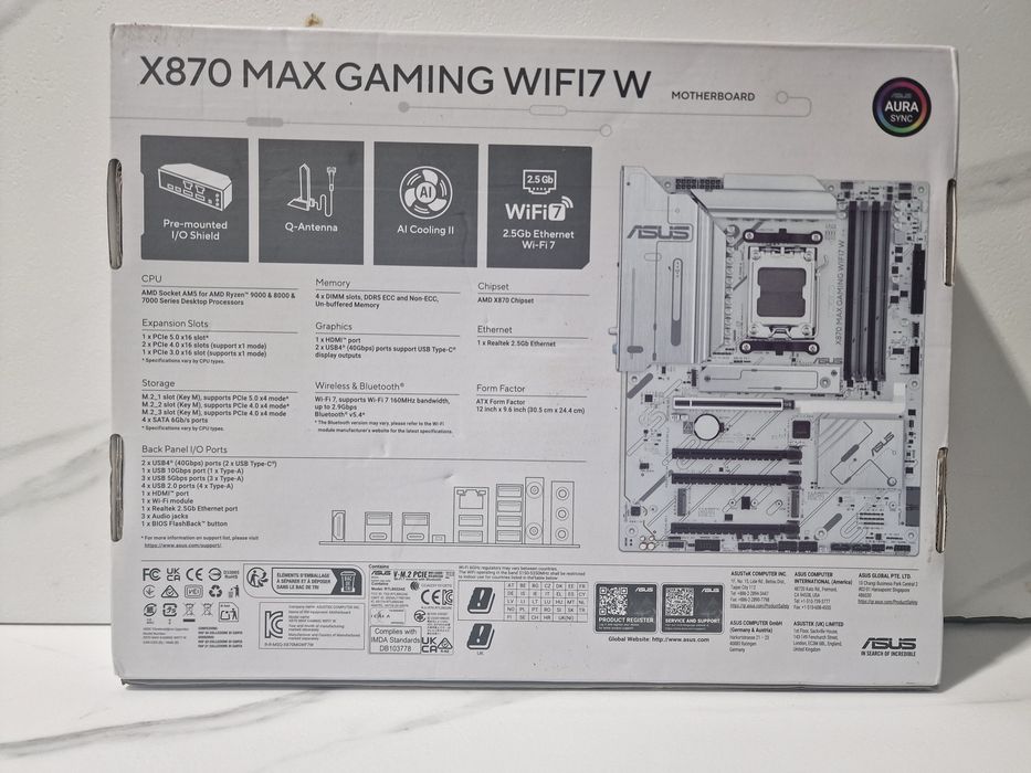 ASUS X870 Max Gaming WIFI7 W