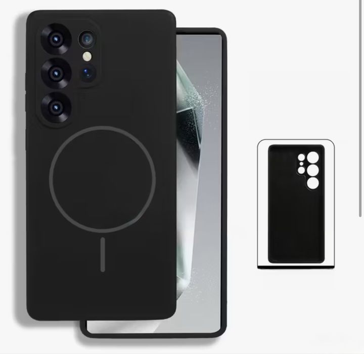 Samsung S24 S25 PLUS ULTRA - Husa Magsafafe Alcantara Inside